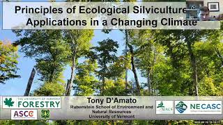 Principles of Ecological Silviculture and Applications in a Changing Climate  September 19 2023 [upl. by Azeret]