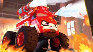 Monster Fire Truck🔥🚒  Sudden Fires  Monster Truck  Vroom Vroom Zone  Kids Songs  BabyBus [upl. by Botzow]