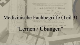 Medizinische Fachbegriffe Teil 3 Übersetzung zum lernen und üben [upl. by Rodmun]