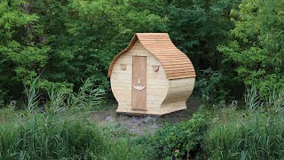 Building Bushcraft Cabin in the Wilderness Survival Catch amp Cook Fishing Life Off Grid [upl. by Nobe]