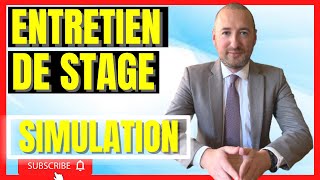 PARLEZMOI DE VOUS ENTRETIEN DE STAGE SIMULATION ENTRETIEN COMPLET  Régis the Recruiter✅ [upl. by Airetahs]