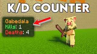 How to Make a Kill  Death Counter in Minecraft [upl. by Kalindi438]