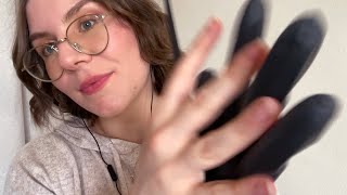 ASMR  Slightly Chaotic  gloves  nibbling  hand sounds  mouth sounds 👐🩷💚 [upl. by Aislehc]