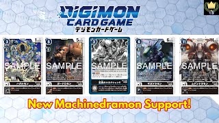 DIGIMON TCG NEW BT15 MACHINEDRAMON SUPPORT REVIEWDISCUSSION [upl. by Oiramrej]