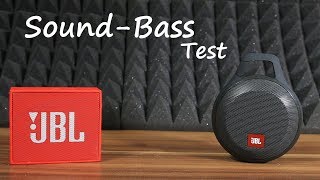 JBL Clip vs JBL Go Portable bluetooth Speakers sound bass test [upl. by Eelreveb]