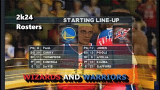 NBA2K12 PS2 2K24 Rosters  Wizards and Warriors on an Outdated EasyCap Capture Device from 2010 [upl. by Winikka707]