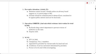 Polity  UPSC  Prelims  Sectional Revision  1 [upl. by Kahle522]