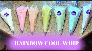 UNICORN COOL WHIP IDEA  How to Make RAINBOW Cool Whip [upl. by Yeh153]