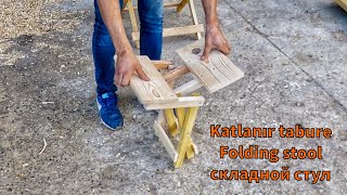 Katlanır tabure yapımıfolding stool construction [upl. by Machos75]