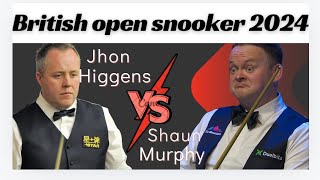 John Higgins vs Shaun Murphy  British Open Snooker Highlights 2024 [upl. by Ailasor384]