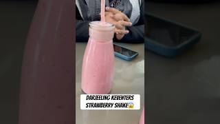 Darjeeling keventers Strawberry shake😱 shorts shake keventers darjeelingfood [upl. by Atiruam826]