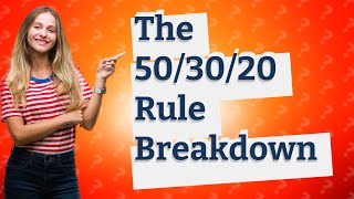 Why is the 503020 rule not working [upl. by Brennen]