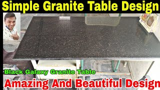 Amazing Granite Table Design Marble table Granite Table Top Black Galaxy Granite table Top design [upl. by Yrdua]