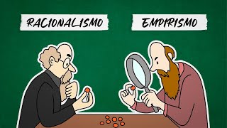 Racionalismo x Empirismo resumo  FILOSOFIA [upl. by Akcirret]