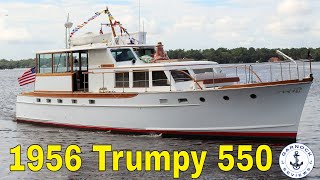 Reduced to only 99500  1956 Trumpy 550 Cockpit Motor Yacht For Sale [upl. by Bernie]