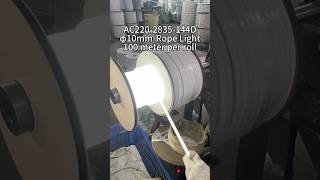 dotless rope light is in Production AC220V2835144D 320 degree luminescence ledlights neon [upl. by Nemzzaj]