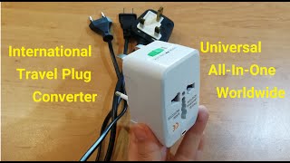 how to use Universal travel adapter Plug AllInOne Converter [upl. by Alanah]