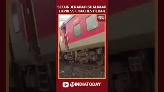 Three Coaches Of SecunderabadShalimar Express Derail In Bengals Nalpur [upl. by Koerner]