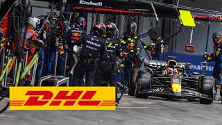 DHL Fastest Pit Stop Award 2024 British GP Red Bull Racing  Max Verstappen [upl. by Arly]