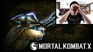 Mortal Kombat X  Raiden Gameplay unCAGEDgamez Reaction [upl. by Ahsinyar]