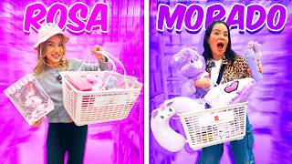 10 COMPRAS ROSAS VS 10 MORADAS ¿Quién Gana  AnaNANA TOYS [upl. by Llennor]