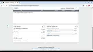 DashBoard in sage business cloud accounting software [upl. by Fausta]