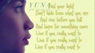 Yuna  Live Your Life Lyrics On Screen [upl. by Amor196]