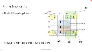 Logic Design Chapter 3 Lecture 2 4 variables K Map [upl. by Ahser]