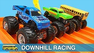 Monster Trucks for Kids  Hot Wheels Monster Jam Monster Truck Racing for Children amp Toddlers [upl. by Airdnax]