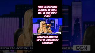 Paris Hilton Drinks her first 40oz Colt 45 with Snoop Dogg shorts subscribe music rap party [upl. by Dich]