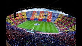 BARÇA 51 MADRID  The mosaic and the anthem before ElClasico [upl. by Sommer116]