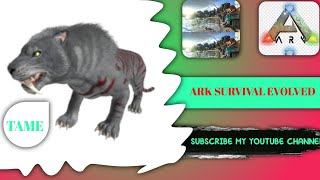 Ark survival evolved Tame sabertooth ‎FTGAMER007  ‎CarryMinati ‎MythicXGaming29 [upl. by Ranilopa]