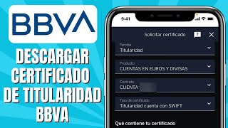 Cómo DESCARGAR Certificado De Titularidad BBVA [upl. by Lorine]