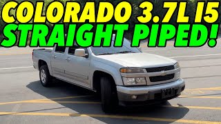 2011 Chevy Colorado 37L I5 Exhaust Sound w STRAIGHT PIPES [upl. by Zosema228]