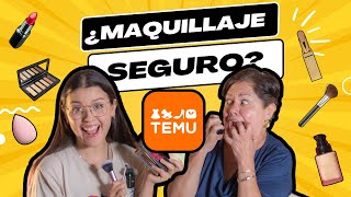 ¿es SEGURO para la PIEL el MAQUILLAJE de TEMU  MAQUILLANDO a mi SUEGRA  Sofi y La Suegra [upl. by Bausch]