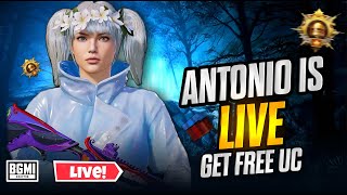 Road To 70k  Antonio is live PUBG mobile  get free uc  Custom Rooms [upl. by Polito712]