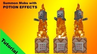 Tutorial Summon mobs with custom Potion effects and attributes in minecraft 17 [upl. by Marylee]