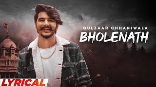 Gulzaar Chhaniwala  Bholenath Lyrical Haryanvi Song 2022  SpeedRecordsHaryanvi​ [upl. by Dilahk]