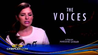 Ryan Reynolds Anna Kendrick on The Voices  Cineplex Interview [upl. by Eentruoc579]