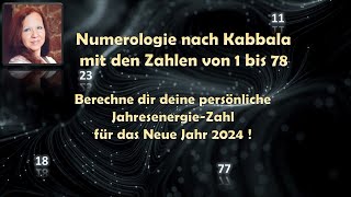 Berechnung der persönlichen JahresenergieZahl für 2024 mit den Zahlen von 178 ganz einfach [upl. by Aryad]