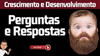 Desafio Perguntas e Respostas Crescimento e Desenvolvimento  Aula ao Vivo 29 [upl. by Birdella]