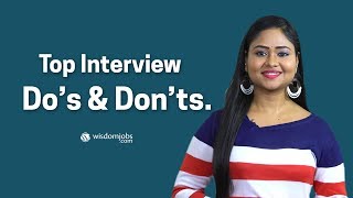 Interview Do’s and Don’ts  Dos and Donts In Interview Tips [upl. by Myrt]