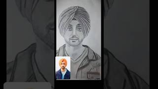 portrait officialammyvirk ammyvirk drawing portrait sketch pencildrawing shorts viral [upl. by Neral580]