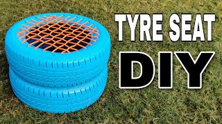 DIY Making of Tyre Seat at Home [upl. by Daly]