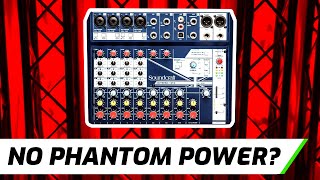 Soundcraft Notepad 12FX Wheres the 48v Phantom Power [upl. by Ovida]