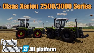 Claas Xerion 25003000 Series  FS22 mod for all platforms [upl. by Ettesel684]