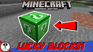 Minecraft CUSTOM LUCKY BLOCKS Addon BedrockMCPEXbox [upl. by Amandy]