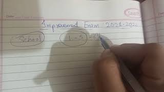 CBSE Improvement Exam 20212022  improvement exam cbse board class 12 [upl. by Eelyek]