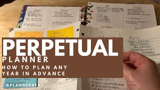 Perpetual Calendar  How to Plan Any Year In Advance  Functional Planning  Planner Foundations P1 [upl. by Ahsi]