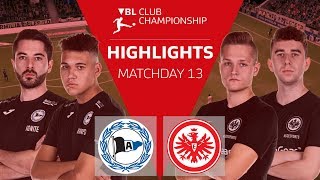 Arminia Bielefeld  Eintracht Frankfurt  Highlights  13 Spieltag  VBL Club Championship 201920 [upl. by Chaddie78]